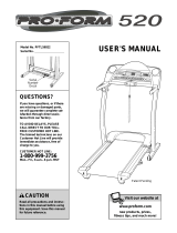 Pro-Form 520 User manual