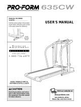 ProForm 635CW User manual