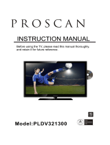 ProScan Flat Panel Television PLDV321300 User manual