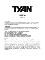 Tyan Computer Computer Hardware S8236 User manual
