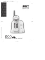 Uniden Cordless Telephone 900 MHz User manual