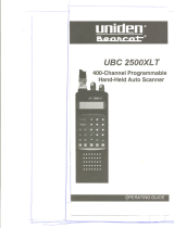 Uniden UBC 2500XLT User manual