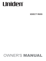 Uniden Video Game Headset XDECT R055 User manual