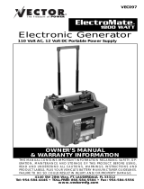 Vector ElectroMate 1000 WATT User manual
