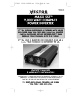 Vector MAXX SST VEC054D User manual