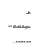 Vantec SATA/IDE to USB 2.0 Adapter None User manual