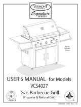 Vermont Casting Gas Grill VCS4027 User manual