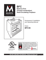 Majestic fireplaces Monarch BFC36 User manual