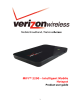 Verizon Wireless MIFI 2200 User manual