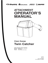 Snapper Lawn Sweeper Clean Sweep Twin Catcher User manual