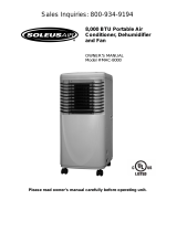 Soleus Air MAC-8000 User manual