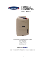 SoleusAir Portable Dehumidifier User manual