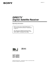 Sony Satellite TV System SAT-A65A User manual
