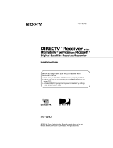 Sony Satellite TV System SAT-W60 User manual