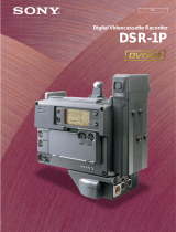 Sony VCR DSR-1P User manual