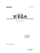 Sony CRT Television KD 36FS170 User manual