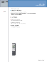 Sony DVR ICD-P520 User manual