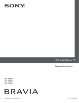 Sony Flat Panel Television 4-127-735-11(1) User manual