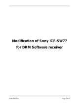 Sony ICF-SW77 User manual