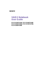 Sony Laptop FX170K User manual