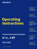 Sony PEG-S320 User manual