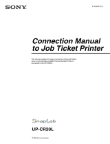 Sony snaplab up-cr20l User manual
