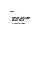 Sony PCG-GRT200Z User manual
