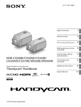 Sony HDR-CX350VE User manual