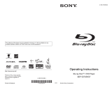 Sony Blu-ray Player BDP-BX37 User manual