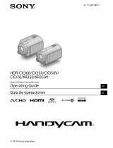 Sony HDR-CX350 User manual