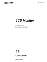 Sony LMD-3250MD User manual