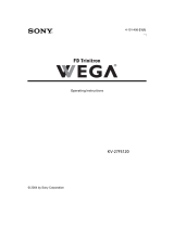 Sony Car Satellite TV System KV-27FS120 User manual