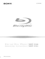 Sony CD Player BDP-S301 User manual