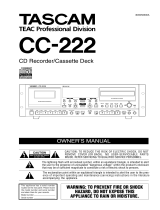 Sony Cassette Player CC-222 User manual