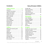 Sony Ericsson G502C User manual