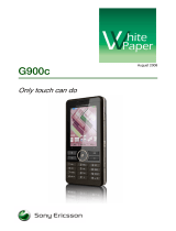 Sony Ericsson Cell Phone G900C User manual