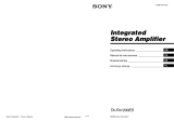Sony Ericsson Stereo Amplifier TA-FA1200ES User manual