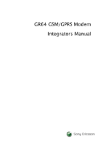 Sony Ericsson Modem GR64 User manual