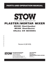 Stow Mixer MS30E User manual