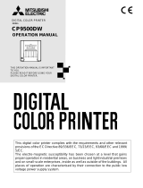 Mitsubishi Electronics Printer CP9500DW User manual