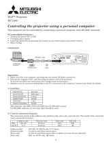 Mitsubishi Electric Projector HC1100 User manual