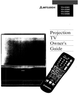 Mitsubishi Projection Television VS-45501 User manual