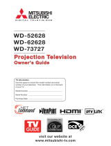 Mitsubishi Electronics Projection Television WD-52628 User manual