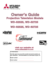 Mitsubishi Electronics Projection Television WD-52725 User manual