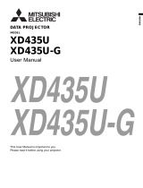 Mitsubishi Electronics XD435U XD435U-G User manual