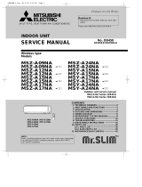 Mitsubishi Electronics Heat Pump MSY-A17NA User manual