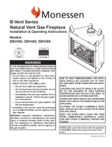 Monessen Hearth SBV400 User manual