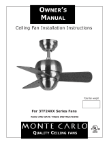 Monte Carlo Fan Company 3TF24XX User manual