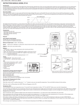 TIMEX Weather Products OT-03 User manual
