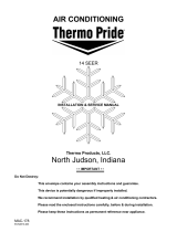 Thermo Products Air Conditioner 14 SEER User manual